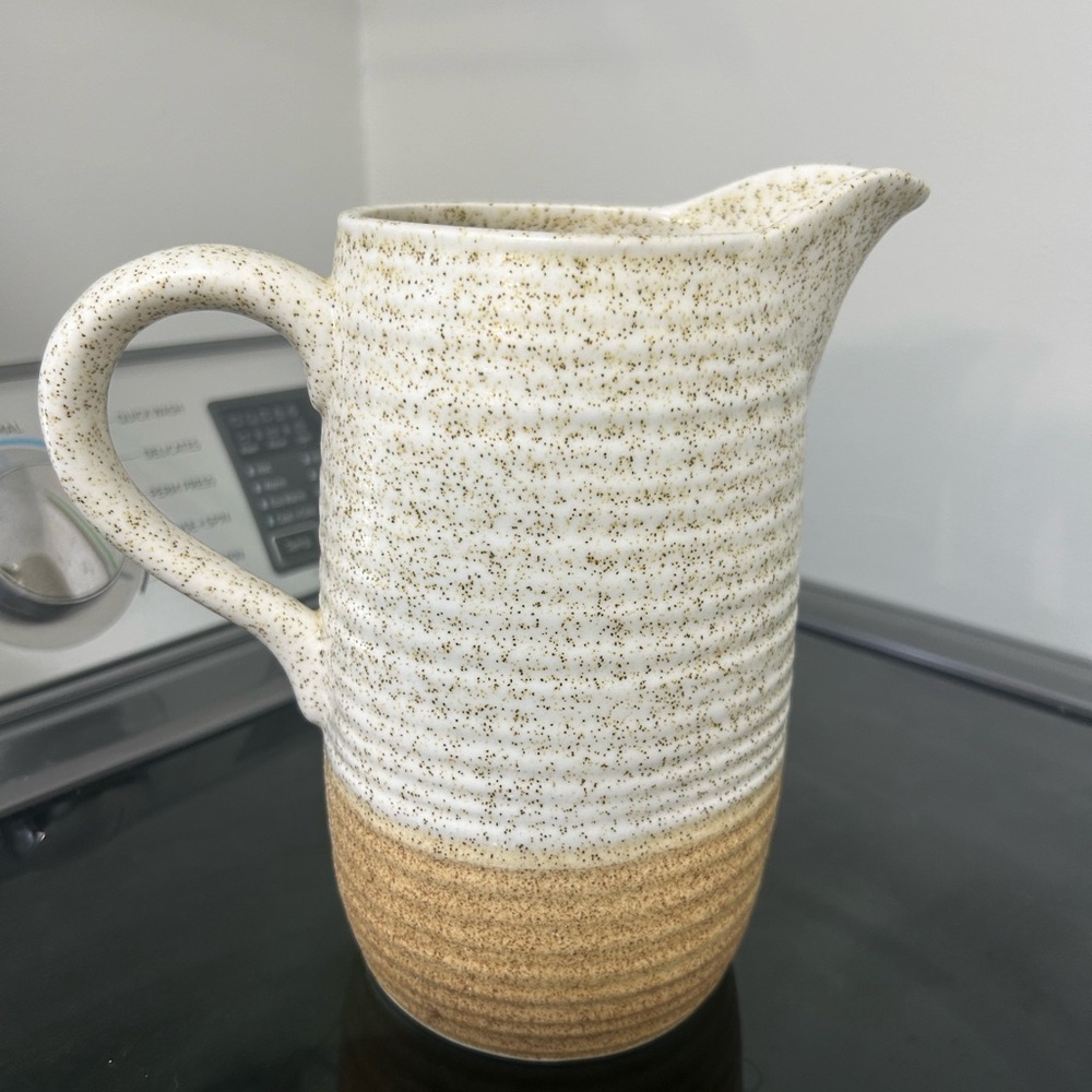 Speckled Beige Pitcher Stanford Hill Pottery